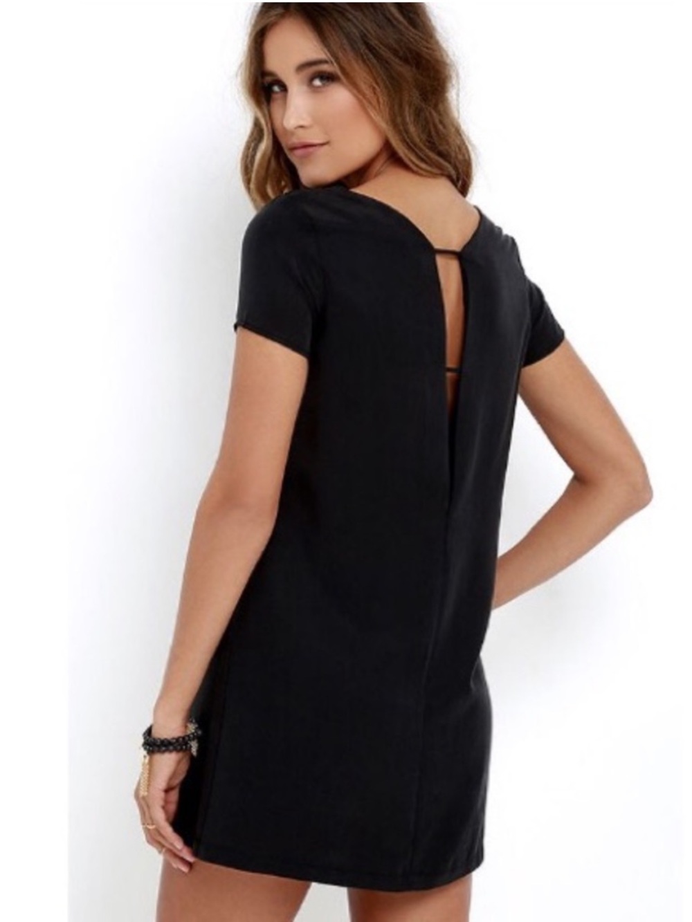 Lulus Mumbai the way back slit shift dress